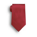 Red Newport Polka Dot Wet Dyed Silk Tie